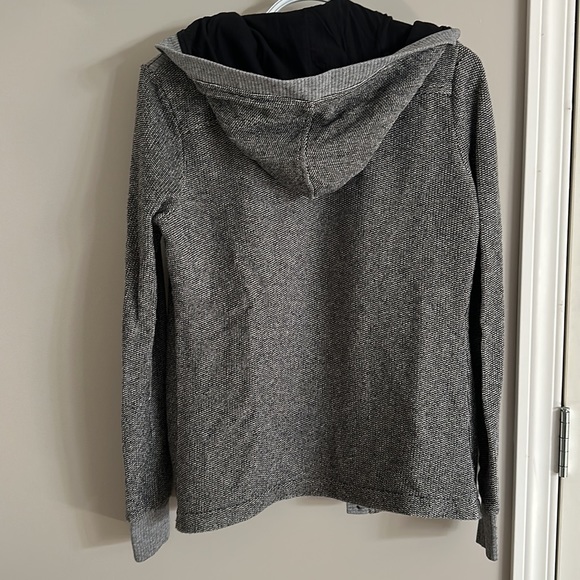 Roxy size small button up hooded sweatshirt with shoulder detail - Picture 3 of 4